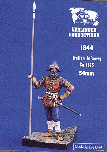 VER1844 54mm Verlinden Figure - Italian Infantry ca.1375 [MODEL BUILDING KIT]