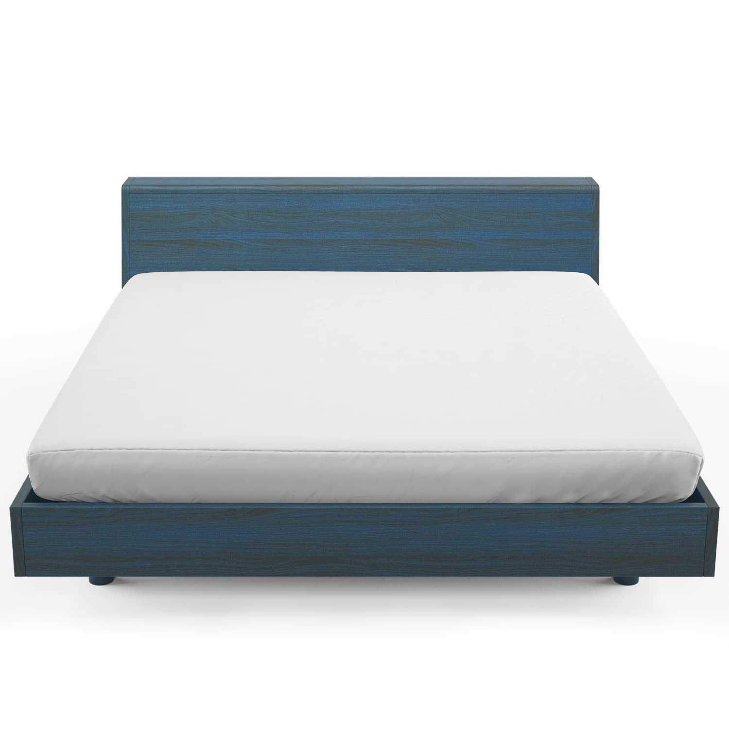 HOME STILL Fitted Bed Sheet King, 160x200x30 cm, White, Super Soft Polycotton, Stretch Micro Knitted Fabric, Breathable, Wrinkle Resistant, Elasticated Deep Pocket, Easy to Tidy Up