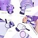 eNilecor Kid's Skating Roller Blading Wrist Elbow Knee Pads Blades Guard Gift for Children's Day, Christmas Pack of 6 (Size: S-Purple)