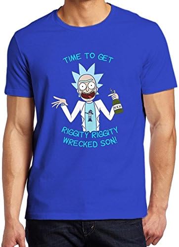 Time To Get Riggity Riggity Wrecked Son Rick And Morty Royal Tshirt For Man Size L
