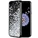 Caka Galaxy S9 Case, Galaxy S9 Glitter Case Starry Night Series Luxury Fashion Bling Flowing Liquid Floating Sparkle Glitter Girly Soft TPU Case for Samsung Galaxy S9 (Silver)