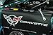 Chevrolet Corvette C5 Logo Black Grip Fender Cover