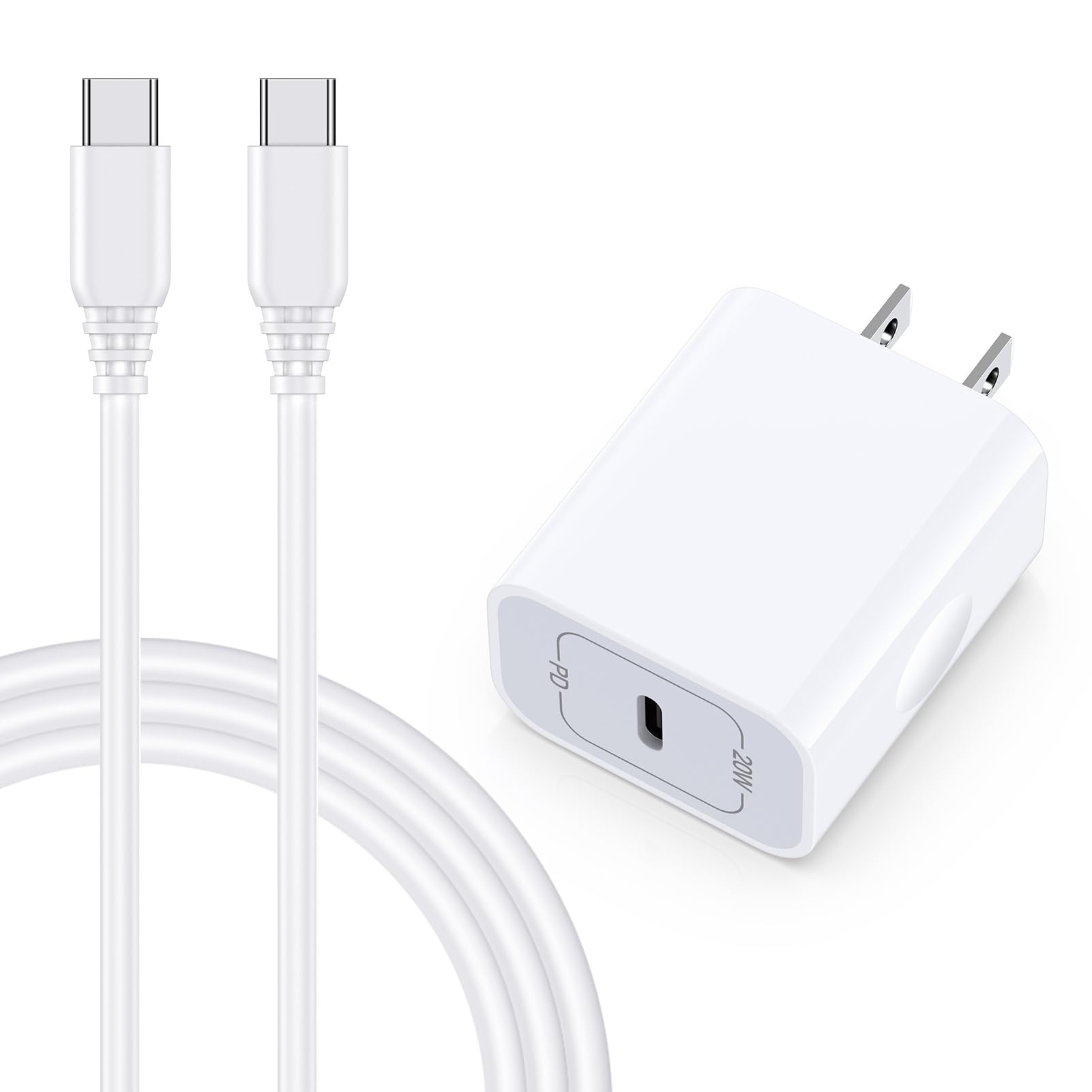 Samsung Fast Charger Block for Samsung Galaxy A36 A17 A16 5G A56 Z Fold7 Flip7 S25 Edge S25 Ultra A54 A35 S24 FE A15 S23 S22,Pixel 9a 8,USB C Wall Plug 6FT Type C to C Cable Android Phone Charger Cord