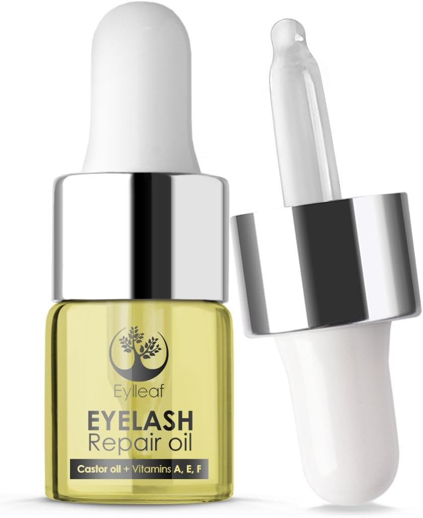 Eyelash Growth Serum by Eylleaf - Castor Oil Conditioner for Long Natural Eyelashes and Thick Eyebrows