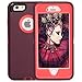 iPhone 6 Case, Fogeek Heavy Duty PC + TPU Combo Protective Defender Case for iPhone 6/6S w/ 360 Degree Rotary Belt Clip & Kickstand(Wine Red)