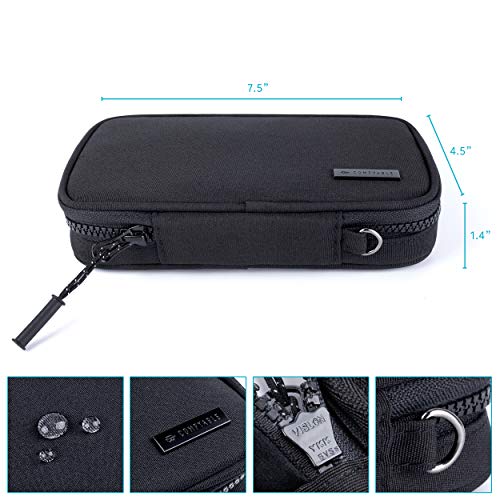 Comfyable Power Cord Holder Bag, Electronics Travel Organizer Case, Charger Cord Organizer, Electrical Cord Storage, Cable Wire Pouch, Black - Thumbnail 3