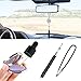 Maromalife Car Diffuser Aromatherapy Essential Oil Diffuser for Vehicle, Silver, Metal, Plastic Core, Compact, Portable, Manual Operation, 38mm Diameter