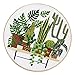CUTICATE Pot Plant Pattern - Stamped Embroidery Kit with Embroidery Hoop 20cm for Beginners Starters DIY Sewing Crafts - EC001