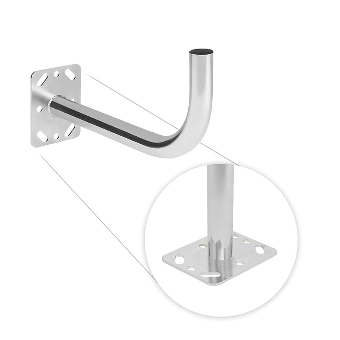 Diesl.com - Kit Parabólica 60cm + LNB + Soporte + Tacos a Pared + Conectores + 10x Bridas