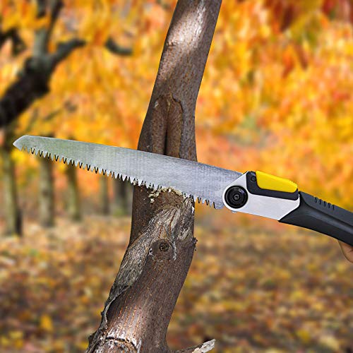 Loofu Handsäge Klapp-Astsäge, Premium Klapp-Handsäge mit sicherer Verriegelung, SK5-Klinge, Komfort-Soft-Griff für… – Bild 8