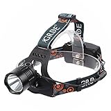 5 Modes LED Flashlight , Hands-free Headlamp Headlight , Waterproof Head Lamp Light, for Camping Hiking Fishing Hunting Morning Running Night Walking BBQ , Also as Power Bank