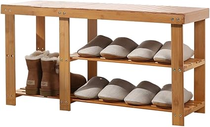 Ace AQL Rack de Zapatos de bambú, Hogar económico Gabinete de