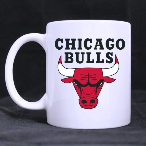 Custom Chicago Bulls Team Logo Funny Ceramic Coffee Tea Mug White Mugs 11oz