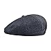 VOBOOM Mens Wool Blend Newsboy Cap 8 Pannel Hat Tweed Cap Herringbone Cabbie Flat Cap (Style3)