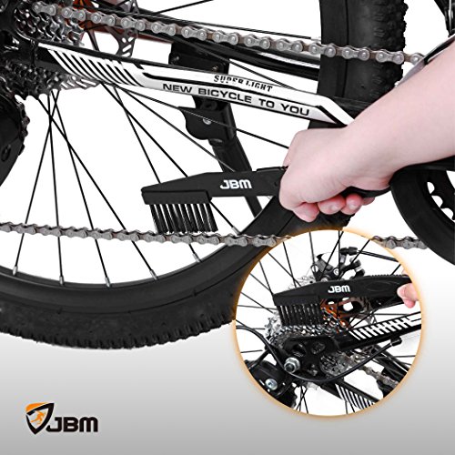 JBM Bike Chain Cleaner Bicycle Chain Cleaning Brush Tool (3 Pieces) Make Bicycle Chain Maintenance Easy Chain Brush Cleaner is Multi-Purpose for Cycling Bikes Road Bikes Mountain Bikes MTB - Thumbnail 4