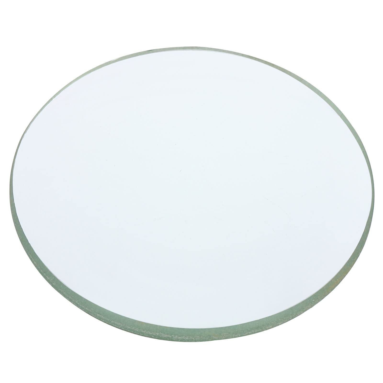 PATIKIL 4" (100mm) Focal Length Double Convex Lens, 50mm Diameter 9mm Height Glass Optically Polished Round Edges Lens for Physics Experiment, Clear