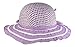 Butterfly Twinkles Girls Tea Party Hats Dress Up Play Set for 2 with Sun Hats and White Gloves Purple and Bright Pink
