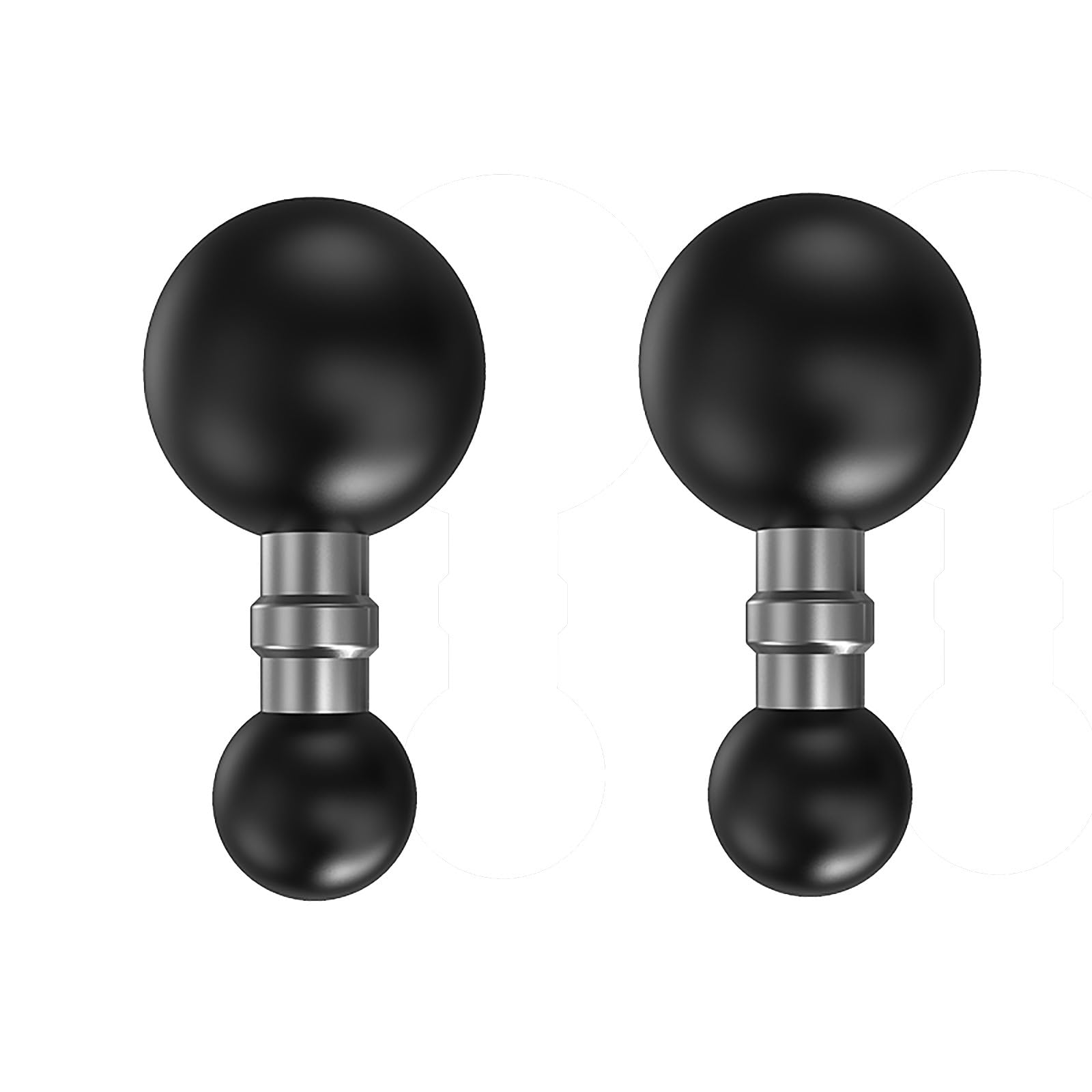 Ball Holder 1 Inch Ball Head to 0.67 Inch Ball Head Compatible with RAM Dual Ball Socket Arm Ball Adapter (Pack of 2, SZZS-R10), Black R10 x 2