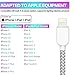 TNSO MFi Certified Phone Cable 5Pack 3FT 3FT 6FT 6FT 10FT Nylon Braided USB Charging & Syncing Cord Compatible with Phone X Phone 8 8 Plus 7 7 Plus 6s 6s Plus 6 6 Plus (Silver&Gray)