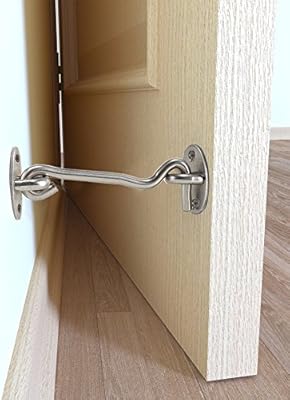 Etsamor 2pcs 4 Cabin Privacy Hook And Eye Latch Lock Stainless