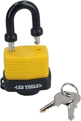 AB Tools 4 Keyed Alike 40mm Waterproof Padlocks 4 Locks 8 Keys Security view 6
