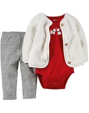Cardigan, Bodysuit & Leggings - Baby Girl, ivory 153, 18 months