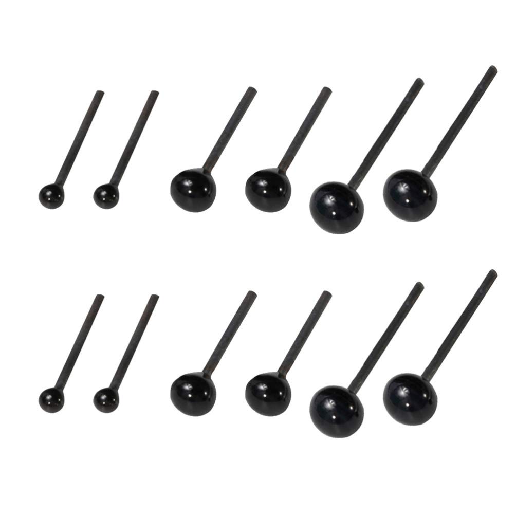 Glass Safety Eyes for Doll Puppet Stuffed Animals Toys Making (Size 2mm+3mm+4mm, 50 Pairs for Each Size)