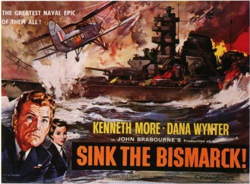Sink the Bismarck Poster Movie Foreign 11x17 Kenneth More Dana Wynter Carl M÷hner Laurence Naismith