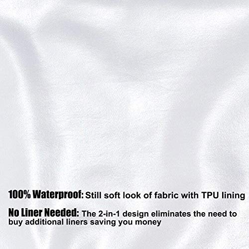 N&Y HOME Ultimate Waterproof Fabric Shower Curtain or Liner, Machine