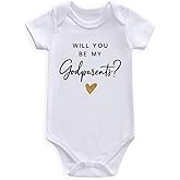 WFHCKT will you be my godparents proposal Baby Bodysuit god parents presents