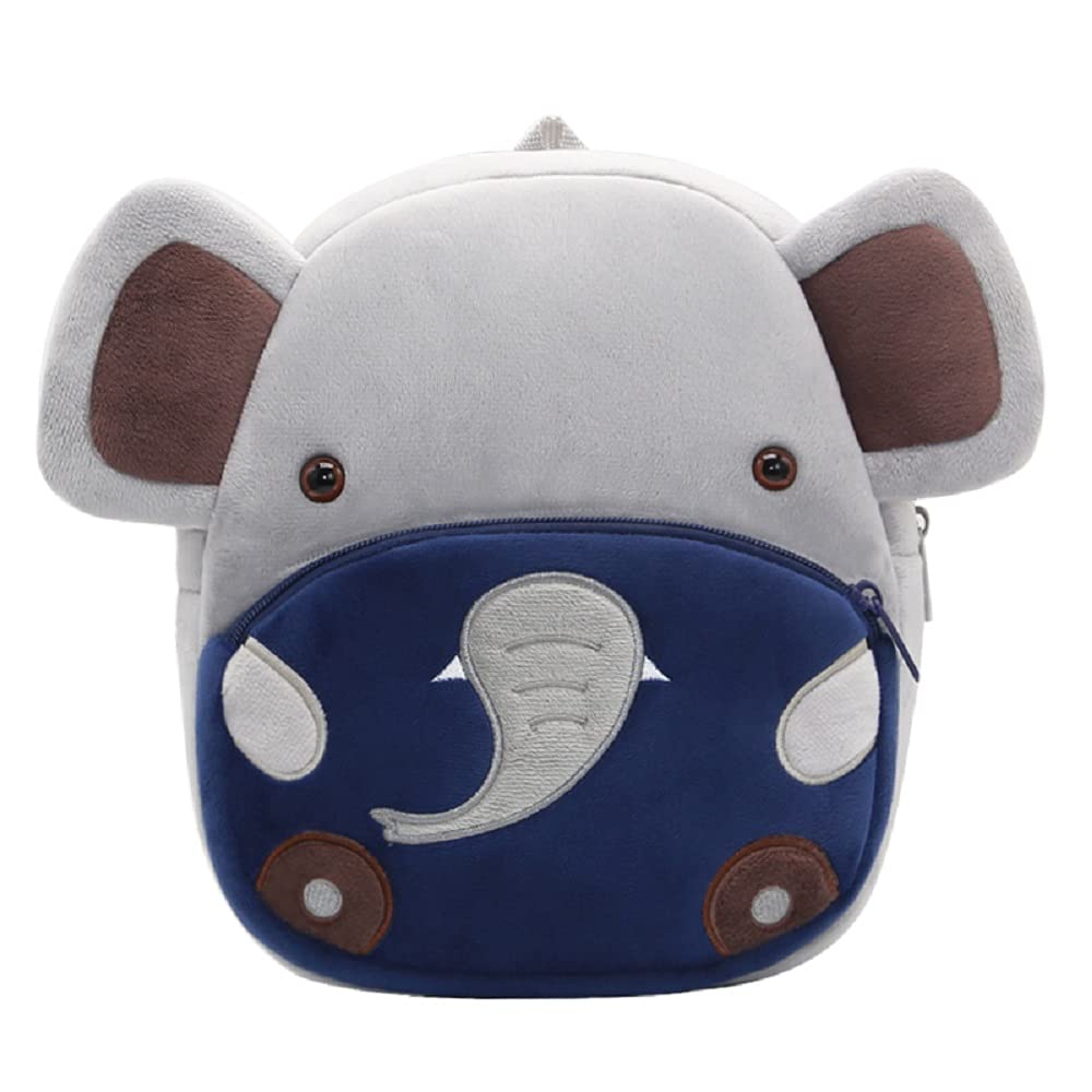 KozyOne Cartoon Animal Backpack, Cute Toddler Bag Cute School Bags for 3-6 Years Kids, Gift for Kindergarten Kids(Elephant)
