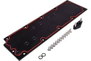 SUSUCAR LS Gen 4 (IV) Valley Pan Cover Plate with Gasket, Black Aluminum Valley Cover for LS LS2 LS3 L99 Gen Ⅳ Engine 551646 Non AFM/DOD