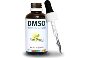 DMSO Liquid 99.9 Pure (50 ml) Pharmaceutical Grade Drops | Fast Acting Topical DMSO Drops | Dimethyl Sulfoxide Liquid | NEW ROOTS HERBAL