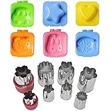 PYS Bundle of Egg Sushi Rice Mold and Vegetable Cutter Shapes Sets (6 Sets)