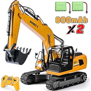 Volvo RC Excavator 17 Channel RC Truck with 2 Rechargeable Batteries Full Functional Remote Control Excavator Construction Tractor