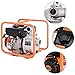 Goplus Gas-Powered Water Transfer Pump 7 HP 4-Stroke Flood Irrigation 158-Gallon-Per-Minute 208cc Engine Portable Water Pump (2-Inch)
