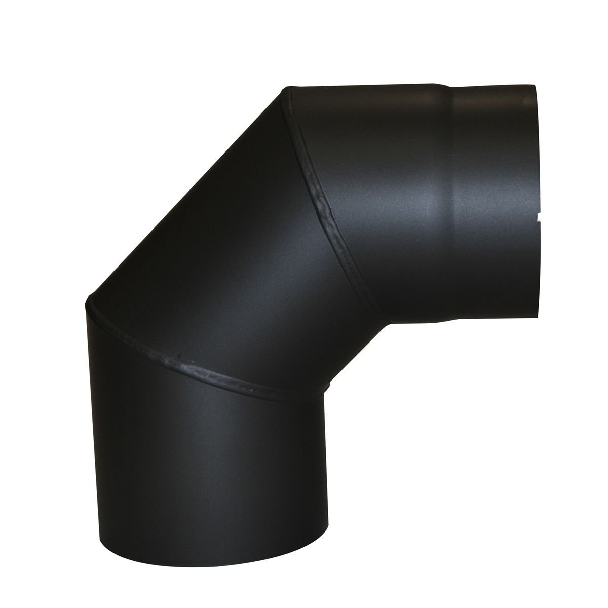Kamino-Flam 331836 Bogenknie Kaminoflam Bend Black Angle 150 mm Flue Elbow 90 Uniknie Chimney Pipe Bow Knee for Fi and Stove, Diameter