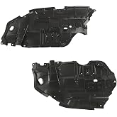 LQI Front Engine Splash Shield Pair Fit Toyota Camry 2012-2014 | 5144106150,5144206140,TO1228177,TO1228178 Black Under Cover Engine Splash Guard Left &amp; Right