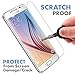 Voxkin [ PREMIUM QUALITY ] Samsung Galaxy S6 Tempered Glass Screen Protector - Shield, Guard & Protect Phone From Crash & Scratch - Anti Bubble, Fall & Shatter Proof - Best Lcd Display Protection
