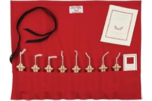 The Oxford Punch Needle Complete Set -3 Regular & 5 Fine Point Needles | Ergonomically Designed Maple Wood Handle | Electropolished Steel Tip | for Punch Needle Art & DIY Rug Hooking