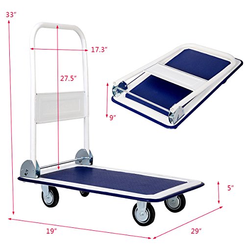 1 Goplus+Folding+Platform+Rolling+Flatbed