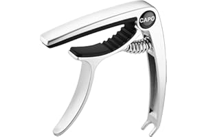 IMUSGO Guitar Capo, Capo for acoustic guitar, Capo for electric guitar, acoustic guitar capo 6 string, Guitar Capo for acoustic, Kapo, Guitar capos（Silver）