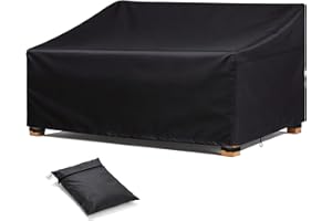 Patio Sofa Cover Waterproof 420D Heavy Duty Outdoor Couch Covers, 2-Seat Patio Furniture Cover Loveseat,Anti UV and No Tears,