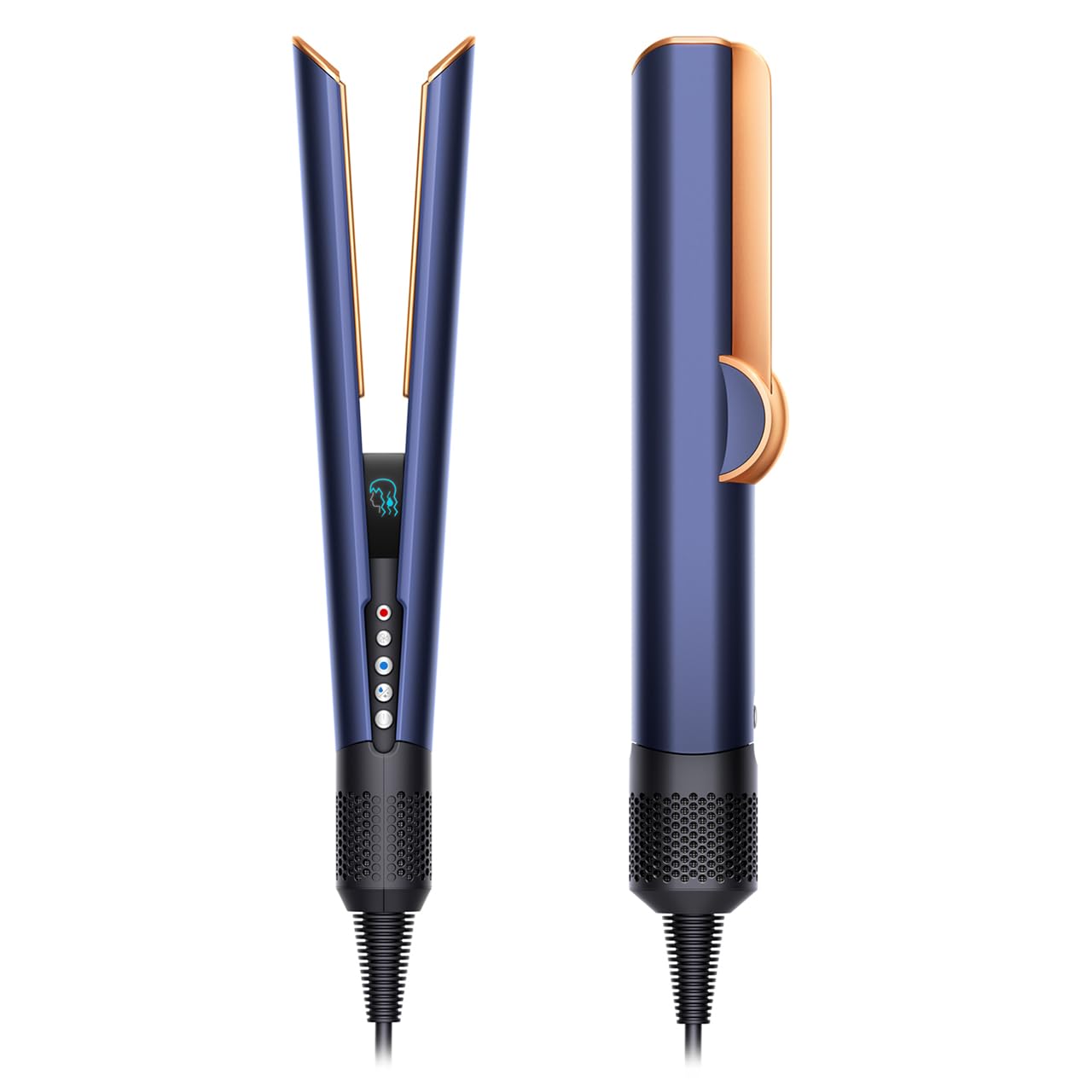 Dyson(ダイソン) ドライヤー Dyson Airstrait™ストレイトナー ダークブルー／コッパー (HT01 DBBC) 大風量 速乾 ストレート ヘアアイロン【熱プレートがなく、風の力でストレート】