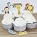 Fashion 24 Count Zoo Animal Cupcake Toppers Picks, Puffy Picks, Cake & Party Decoration