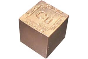 UNIQUE METALS 1" 5 oz. Copper Bar Bullion Paperweight - 999 Pure Chemistry Element