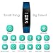 Fitness Tracker: Blood Pressure Watch Heart Rate Sleep Monitor Smart Band | Smart Bracelet with Steps Calorie Notification Alerts for iPhone / Android (Black + Blue Straps)