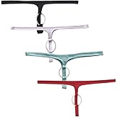 Men's Sexy Thong Bikini Hole Briefs Comfortable Breathable Nylon Underwear