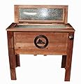 Backyard Expressions 913284 Decorative Outdoor Wooden Cooler