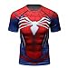 Red Plume Men's Compression Sports Fitness Shirt Spider T-Shirt for Men Sport Short Sleeve